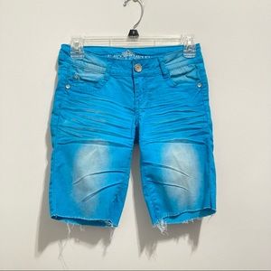 Almost Famous Girl’s Blue Bermuda Summer Shorts